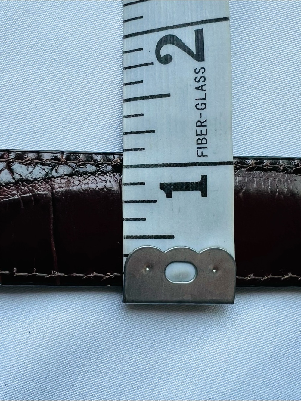 Brighton Belt Size 34 Genuine Leather Croc Embossed Silver Western Buckle - Picture 6 of 8